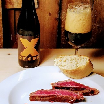 Beerpairing Decum 10 Whisky infused met Nossegems Witblauw en geroosterde Paprikamousse - Streekbierenweekend Zaventem 